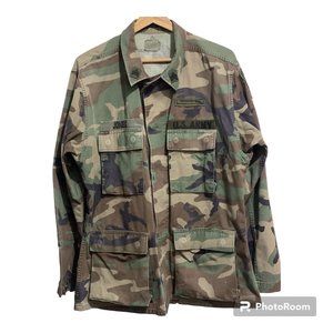 Vintage 80’s Army 82nd AirborneWoodland Camouflage BDU Size Medium RegularJacket